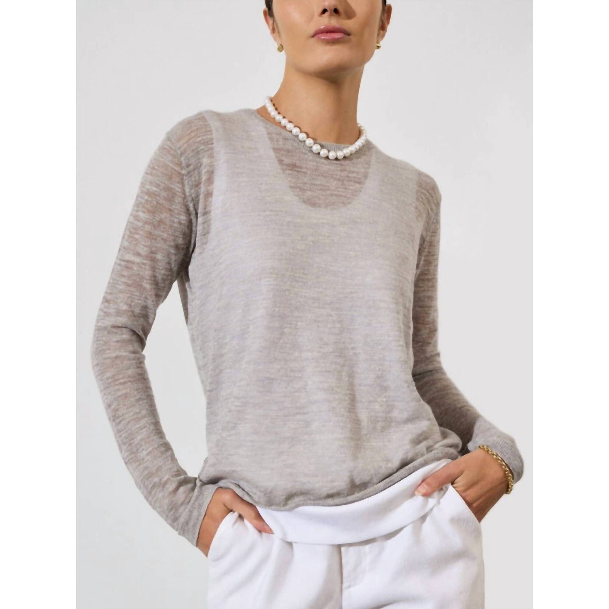 New Brochu Walker Dafne Layered Looker Top In Asher Grey